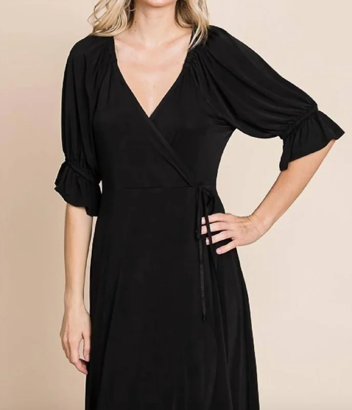 End Of Season Sale Clothing Dream Girl Maxi Dress In Black