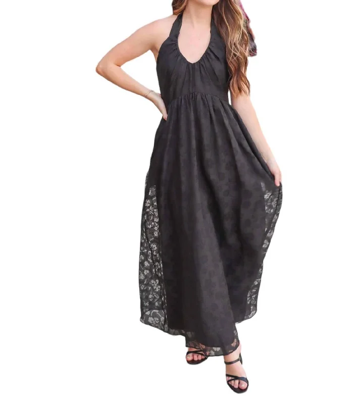 Formal Garments For Women A Dream Lace Maxi Dress In Black