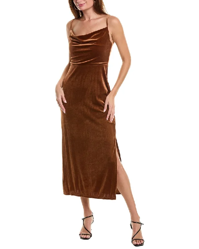 Graceful Fashion Taylor Stretch Velvet Maxi Dress