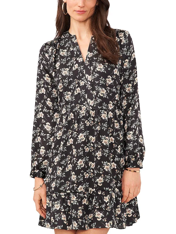 Clearance Sale Online Womens Mini Floral Print Sheath Dress