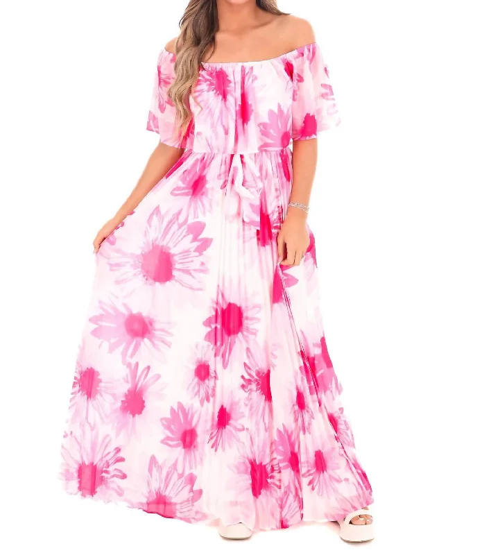 Women's Travel Garments Lovesick Floral Maxi Dress In Off White
