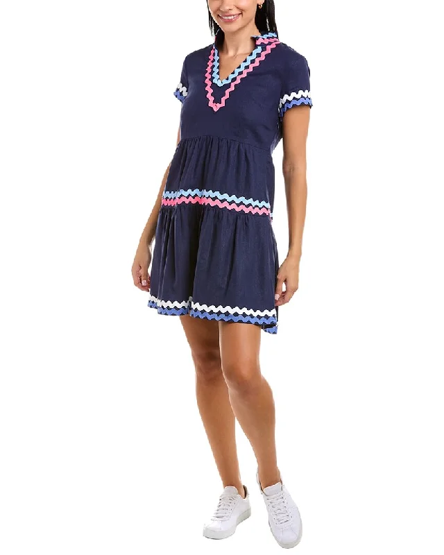 Women's Trendy Outfit Sail to Sable Linen-Blend A-Line Tunic Dress