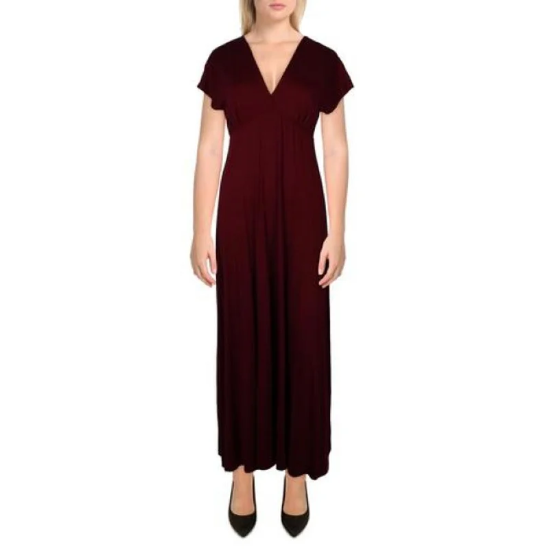 Women's Vacation Garments Plus Womens Knit Sleeveless Maxi Dress