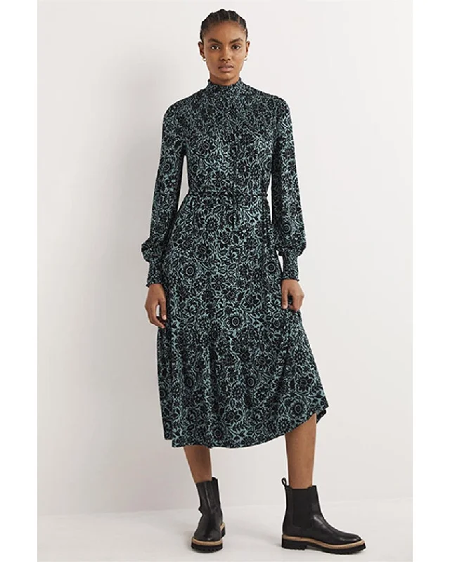 High Street Women's Fashion for Trendy Shoppers Boden High-Neck Jersey Maxi Dress