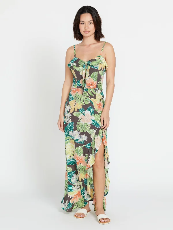 Women's Trendy Casual Clothes Excapism Maxi Dress - Slate Grey