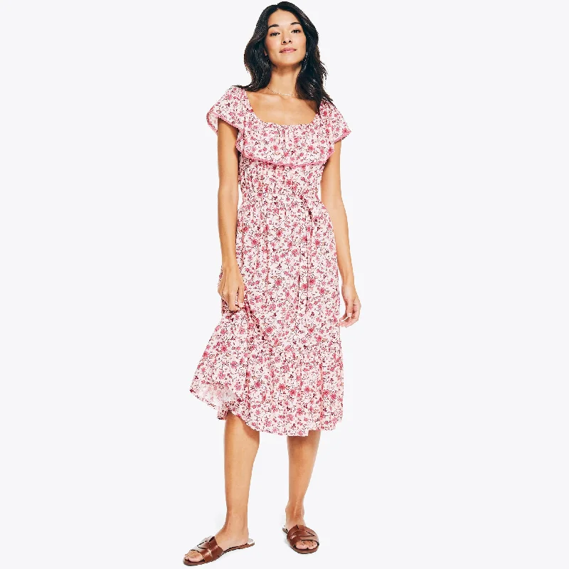Casual Chic Nautica Womens Floral Printed Dress
