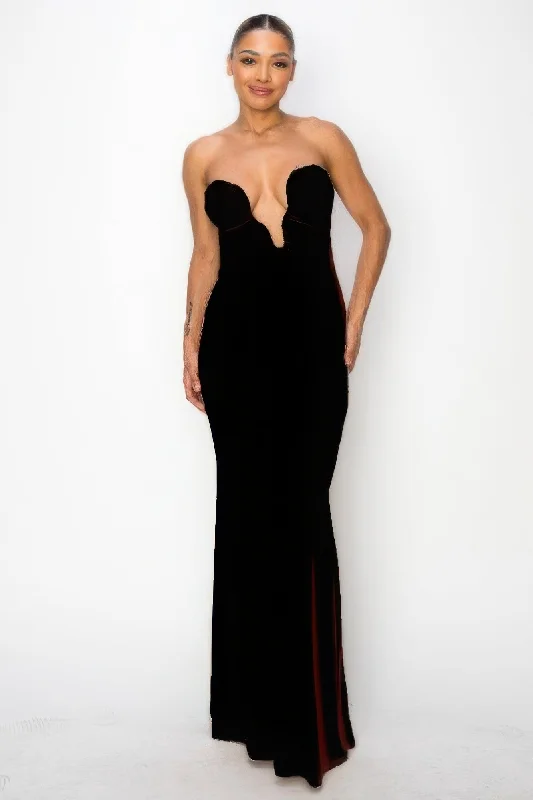 Fashionable Women's Outfit Glitter Ity Tube Maxi Dress
