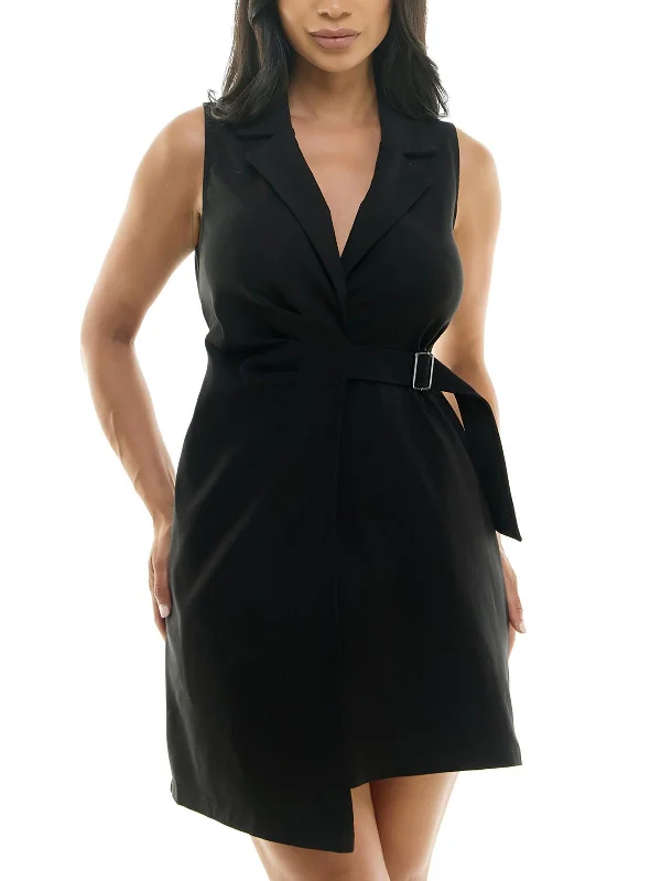Women's Cozy Outfit For Lounging Womens Asymmetric Rayon Sheath Dress