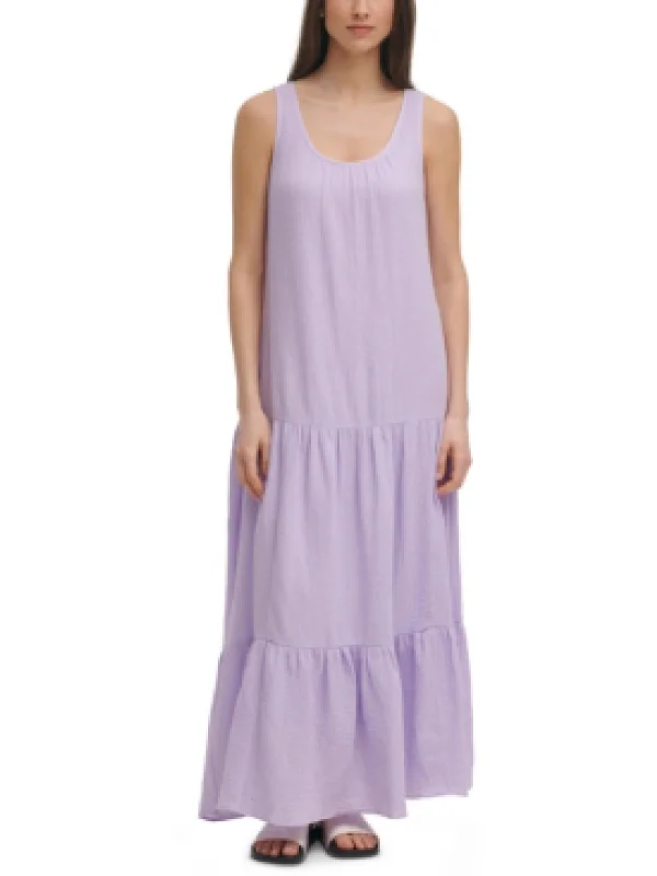 Women's Holiday Clothes Womens Gauze Tiered Maxi Dress
