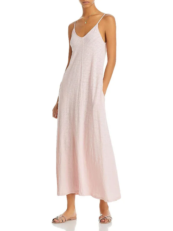 Casual and Comfortable Outfits Womens Tank Slub Knit Maxi Dress