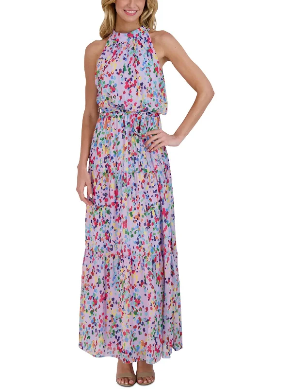 Current Trends Womens Chiffon Long Maxi Dress