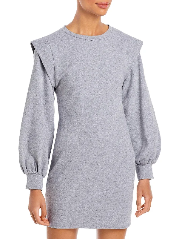 Women's Professional Outfit Womens Crew Neck Long Sleeves Sweatshirt Dress