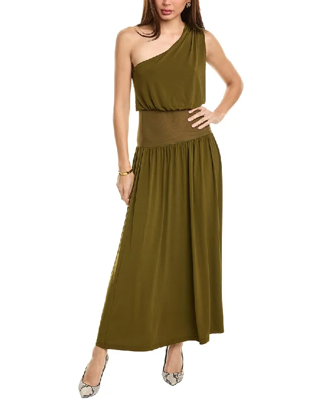 Laid-Back Elegance WeWoreWhat One-Shoulder Maxi Dress