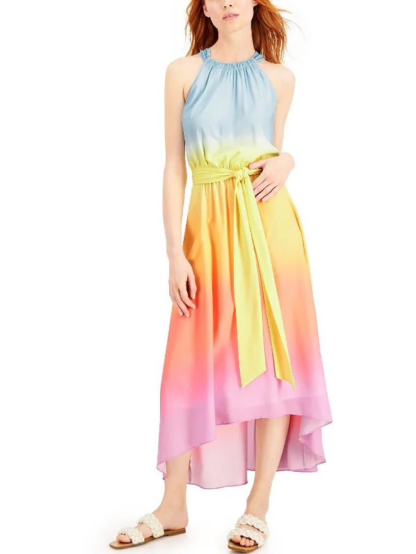 Women's Active Outfit For Fitness Womens Tie-Dye Long Maxi Dress