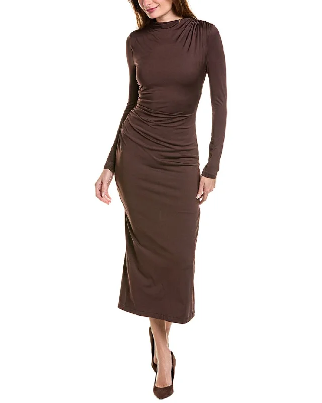 Trendy Women's Apparel IPPONELLI Mock Maxi Dress