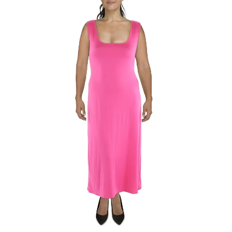 Latest Fashion Womens Scoopneck Sleeveless Maxi Dress
