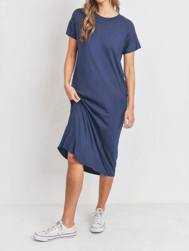 Extreme Clearance Deals Fortunate For You Maxi Dress In Navy