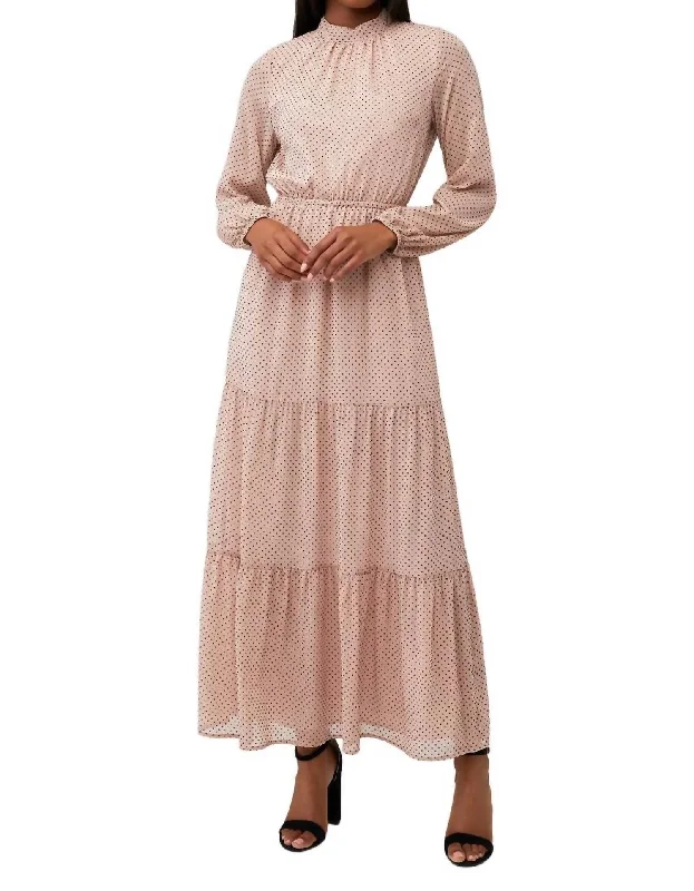 Fashion Women's Clothing Be Someone Maxi Dress In Blush/black