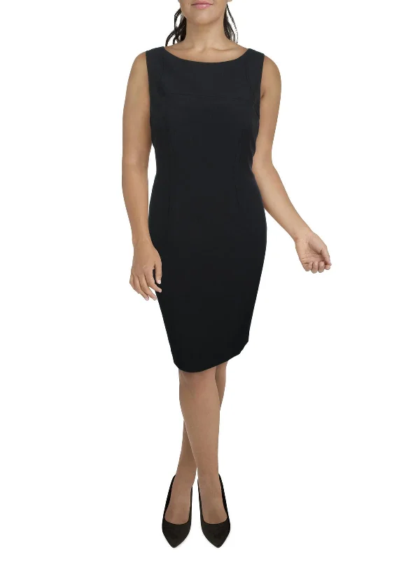 Affordable Women's Outfit Womens Knit Sleeveless Sheath Dress