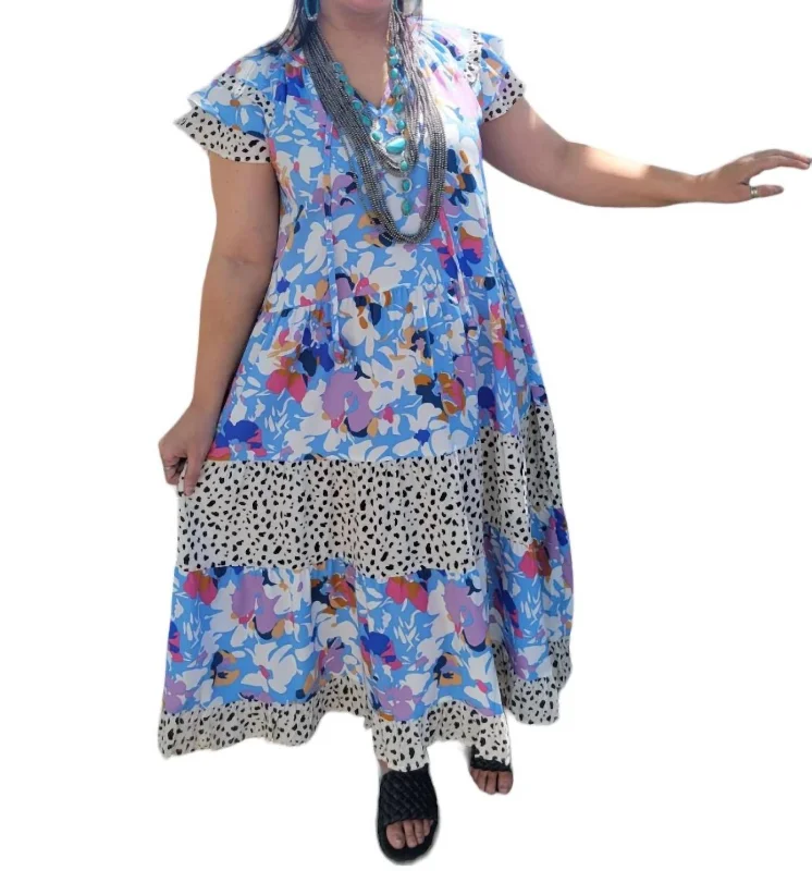 Women's Weekend Outfit Alice Maxi Dress In Blue Multi