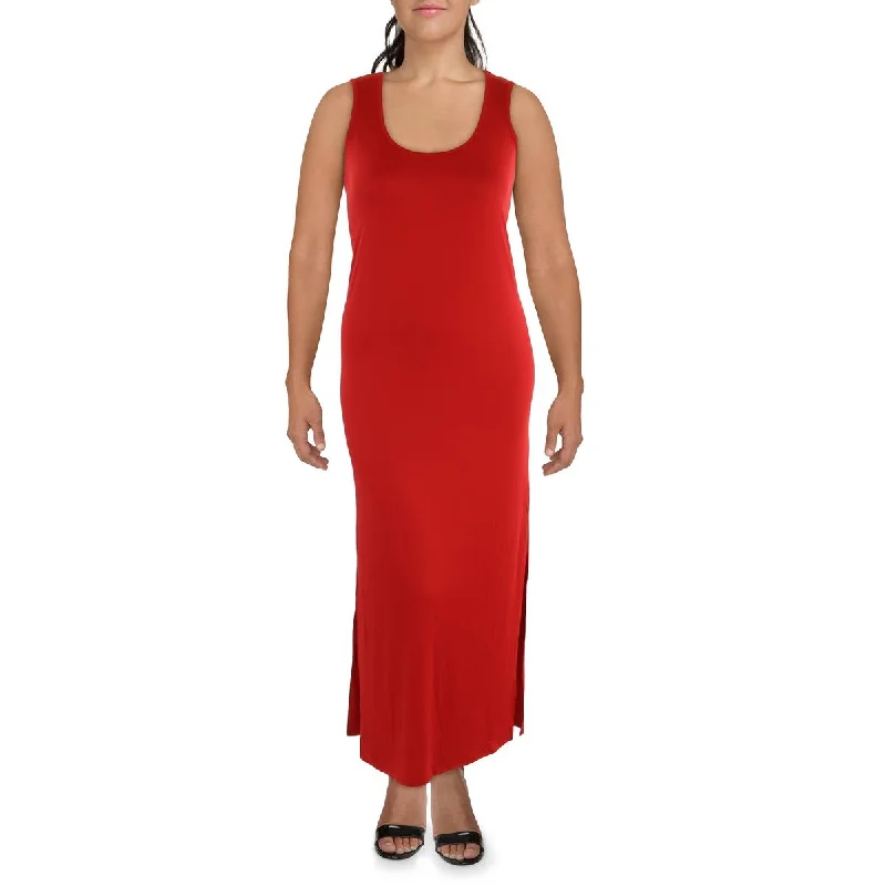 Trendy Fashion For Women Plus Womens Tea Length Sleeveless Maxi Dress