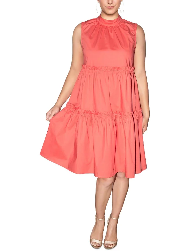 Affordable Luxury Women's Garments Womens Sleeveless Tiered Wear to Work Dress