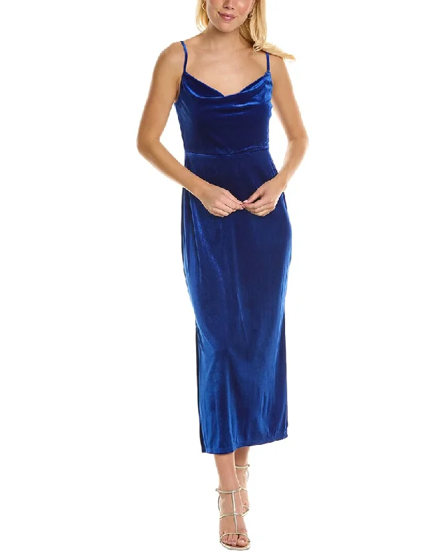Chic Women's Garments Taylor Stretch Velvet Maxi Dress