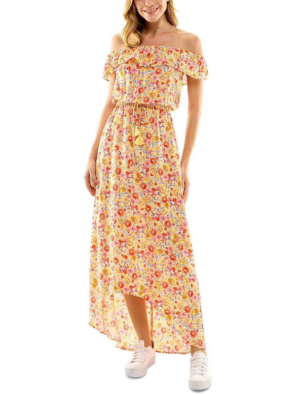 Bold Fashion Womens Maxi Floral Print Maxi Dress