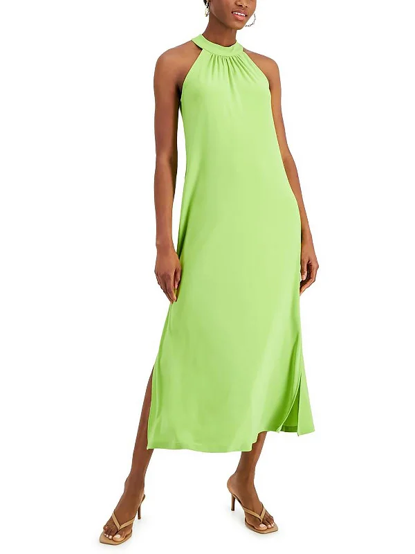 Free Spirited Fashion Womens Solid Polyester Maxi Dress