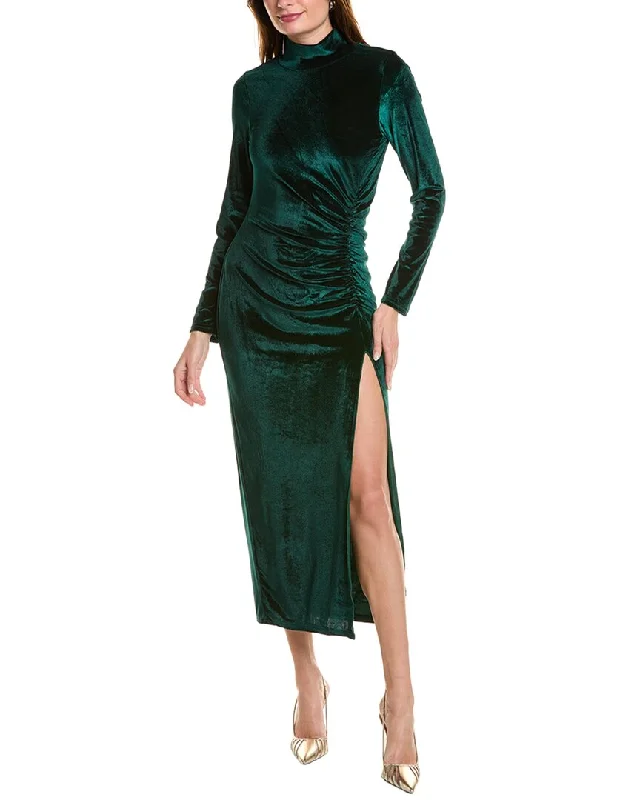 Women's Comfy Loungewear Outfit IPPONELLI Velvet Maxi Dress