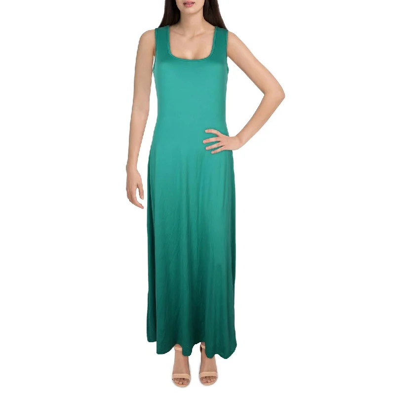 Sporty Streetwear Womens Full Length Stretch Maxi Dress