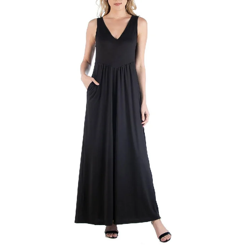 Minimalist Women's Fashion Clothing Womens Sleeveless Long Maxi Dress