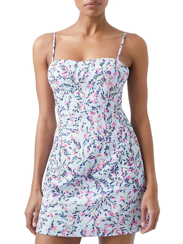 Sustainable Women's Clothes Womens Floral Short Fit & Flare Dress