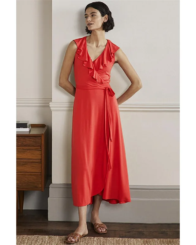 Women's Elegant Outfit Boden Saskia Wrap Jersey Maxi Dress