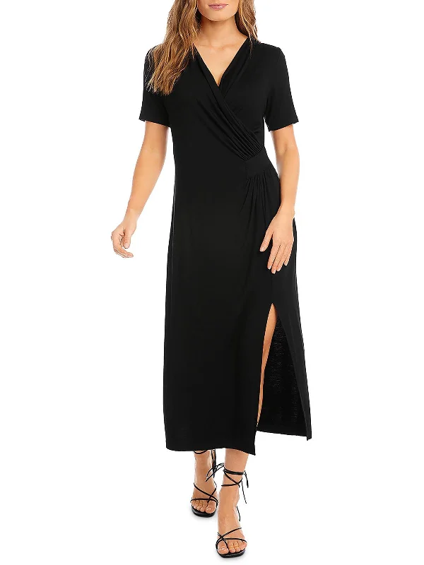 Flash Discount Womens Jersey Side Slit Maxi Dress