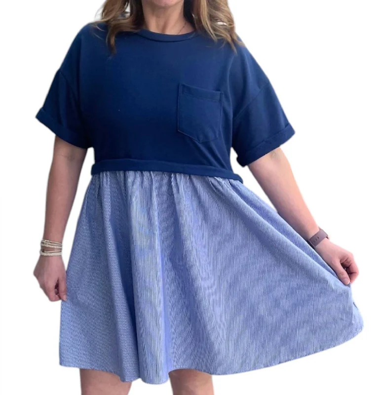 Discount Price Shirt Dress In Navy