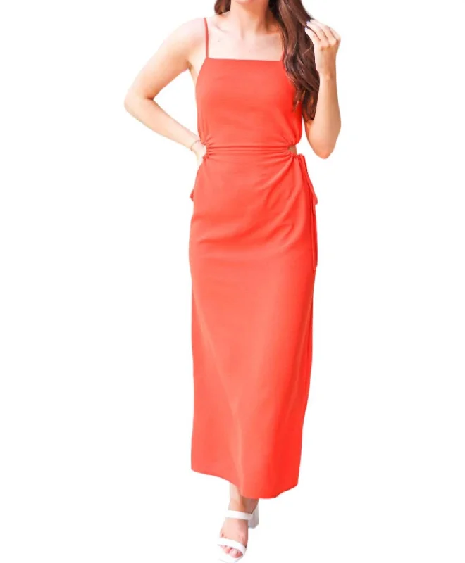 Women's Clothing for Every Season and Trend Still Dreaming Maxi Dress In Red Orange