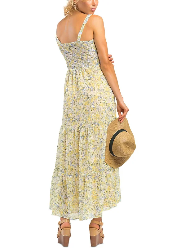 Women's Casual Clothing For Lounging Womens Long Smocked Maxi Dress