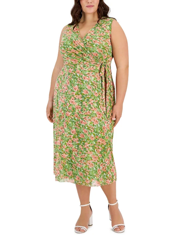 Women's Online Boutique Plus Womens Side Tie Long Maxi Dress