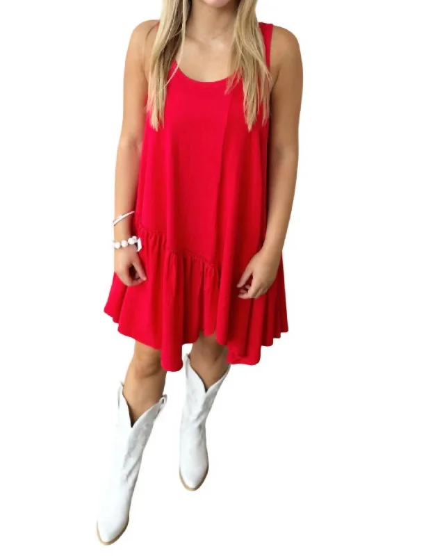 Women's Clothing For Outdoor Events Lana Dress In Red