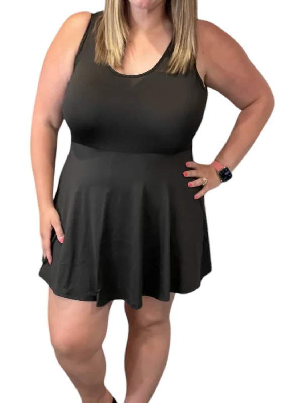 Boho Chic Fashion Sleeveless With Short Dress In Black