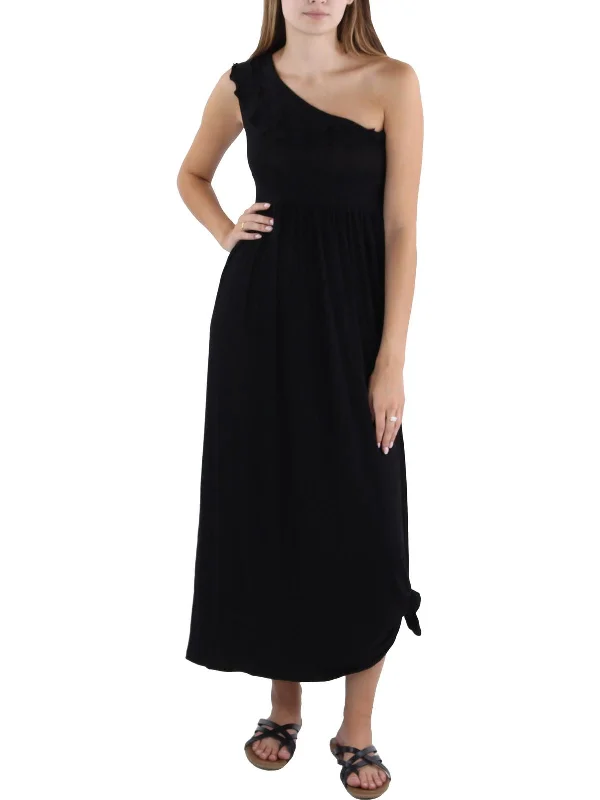 Women's Outerwear Clothing Juniors Womens Full Length Belted Maxi Dress