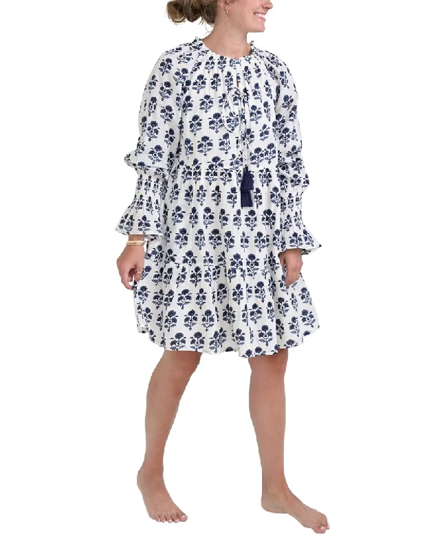 Clothes For Woman Pomegranate Long Sleeve Flounce Dress