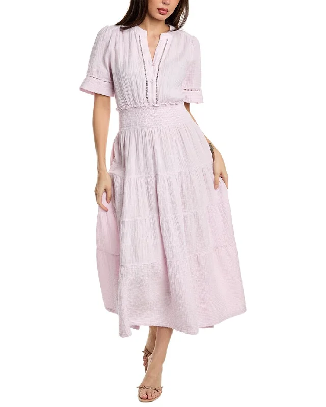 Women's Fashion Clothing Design History Tiered Gauze Maxi Dress