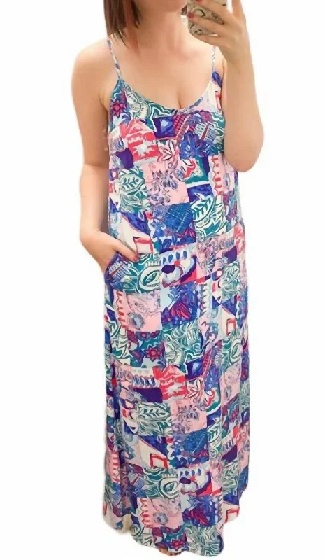 Discount Price Run Away Maxi Dress In Blue