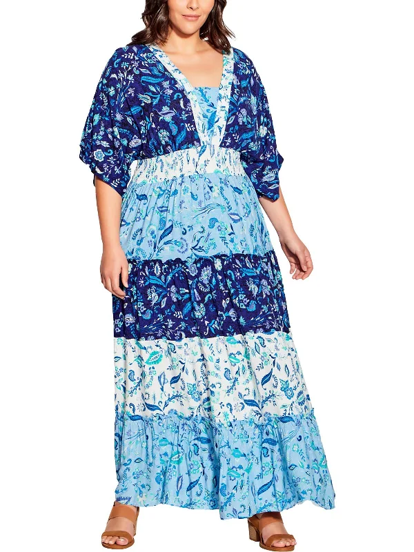 High-Quality Women's Fashion Dresses Plus Womens Smocked Long Maxi Dress