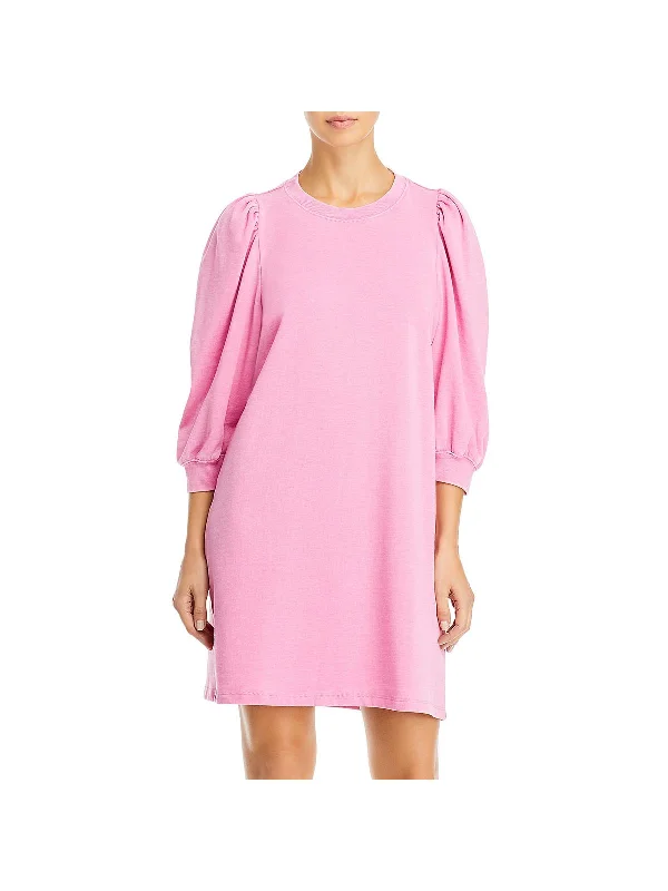Evening Elegance Mariposa Womens Casual Mini Sweatshirt Dress