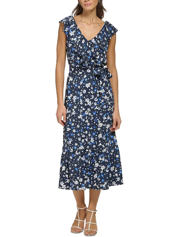 Flash Sales This Week Womens Ruffled Long Maxi Dress