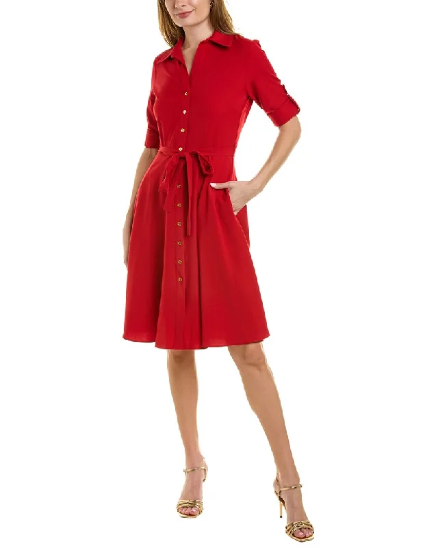 Modern Casual Clothing Sharagano Stretch Sharkskin Dress