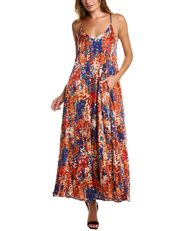 Stylish Women's Garments Tahari ASL V-Neck Maxi Dress